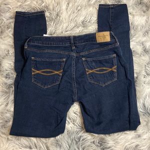 Abercrombie and Fitch, dark denim skinny jeans, size 2 short